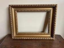 cadre ancien en bois début XXe pour toile 27,5x19,5cm