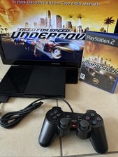 Console Ps2 Playstation 2 Slim Sony Noir - Avec Câbles Et Manette - SCPH-90004