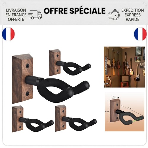 Support guitare mural - 4, pack