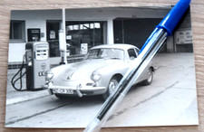🚘 Photo auto presse Originale 1960's PORSCHE 356 & OIL GARAGE Foto - Brochure