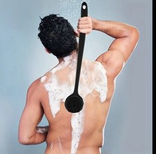 Brosse À Dos Longue Manche en silicone