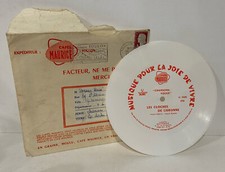 Antique 45t soft vinyl record cafés Maurice Les Cloches de Lisbonne 1961