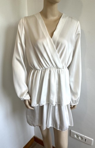 Robe t36 blanche - robe, fluide