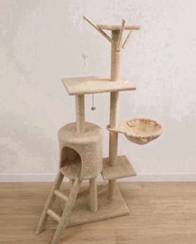 Arbre chat grand beige - arbre,
