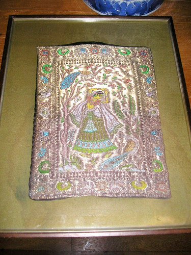 Broderie indienne fil or - indienne-,
