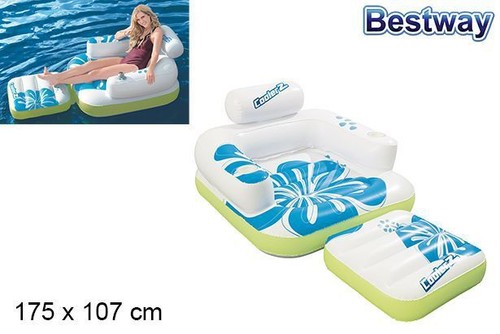 Fauteuil gonflable tiki time - x,