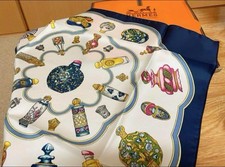 Hermes Carre Flacon Gavroche 45 Silk Scarf Elegant Fashion Accessory