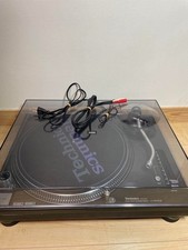 Technics SL-1200MK3D Black with Dust Cover and Genuine Slip Mat Tested Working