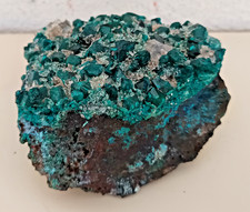 Malachite sur cristaux - mine