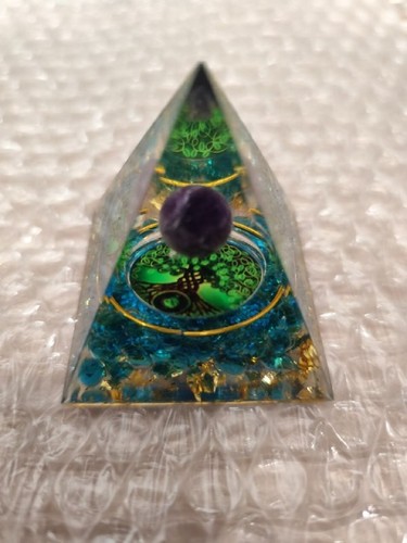 Pyramide orgonite améthyste - orgonite,