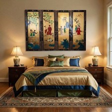 panneau chinoise laque