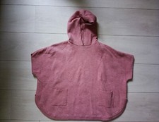 Haut poncho à capuche rose enfant fille - taille 12 ans - marque Okaïdi