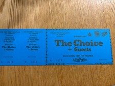 billet ticket place de concert  THE CHOICE + GUESTS