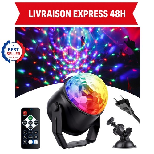 Boule disco led rgb avec - boule,