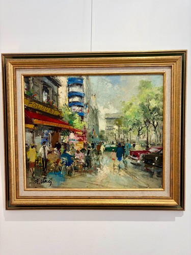 Claver huile sur toile - f.,