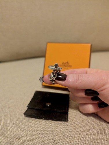 Bague croisette hermès grand - bague, hermès,