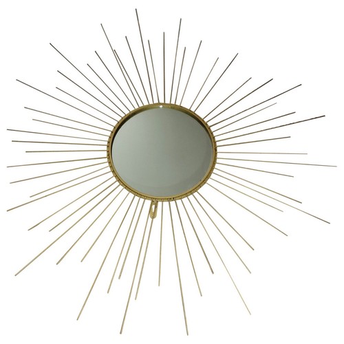Ancien miroir soleil mural - , en