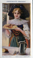 ANTIQUE IMAGE / VEGAN / RECIPE / SAUERKRAUT & ALSATIAN costume