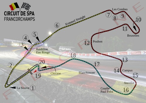 Spa francorchamps circuit - circuit, f1