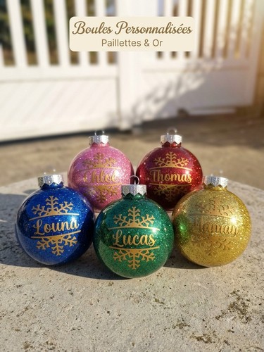 Boules noël personnalisée - boules,