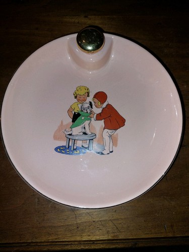Assiette bouillie rose - bouillie,