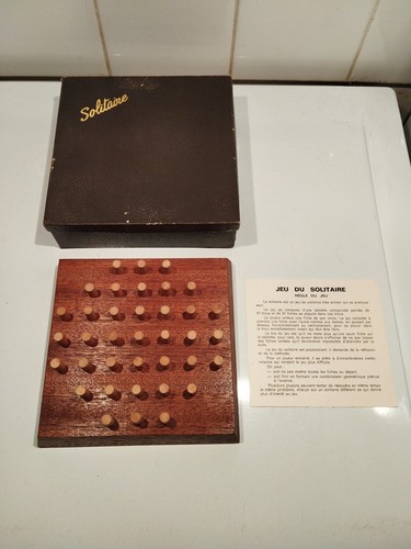Jeu solitaire ancien en - de,