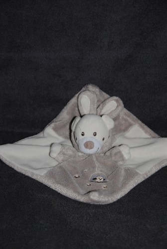 Doudou ours lapin plat - lapin,