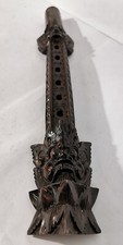 ANCIENNE FLUTE BALINAISE SCULPTÉE EN BOIS D’ÉBÈNE ? A DÉFINIR