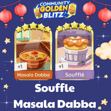 MonoPoly_Go - Golden Blitz Stickers ? Souffle & Masala Dabba sticker ?
