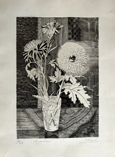 Pierre bequet gravure signée - gravure,
