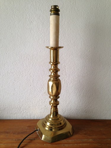 Ancien pied lampe salon - ancien, de