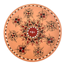 Artisan Ceramiste Algeria Hand Painted Terracotta Plate Signed Dahmane Ferhat 7”