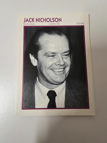 Carte fiche acteur - carte,