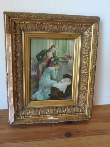 Tableau peinture email - email, ancien