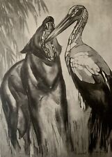 Tableau ancien estampe Art