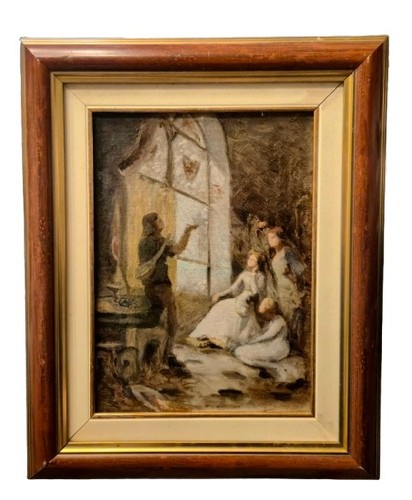 Huile sur toile ancienne le - «,