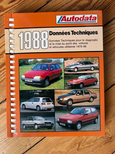 Autodata 1988 donnees - autodata,
