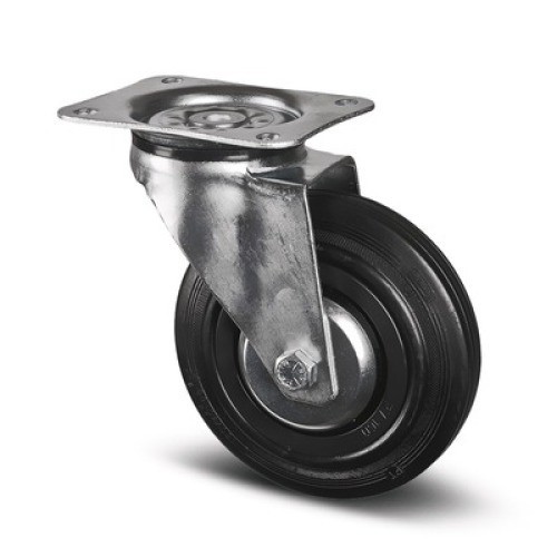 Roulette pivotante sur - , platine