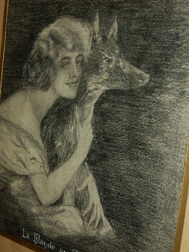 Tableau ancien fusain - tableau,