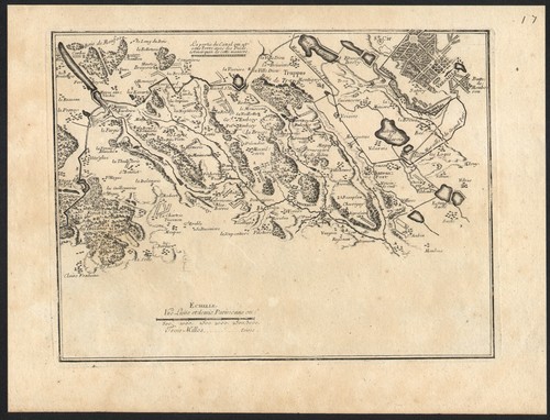 1705 gravure carte nouveau - 1705,