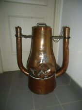 Antique bath heater, copper bathtub 18th century 