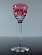 ANTIQUE 1 DIGESTIVE GLASS CRYSTAL LIQUEUR DOUBLE COLOR SIZE VAL ST LAMBERT