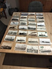 lots cartes postales anciennes d avions et bateaux- bon etat