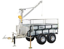 Remorque double essieux 4 roues 1400kg benne galvanisée AHR1400GK