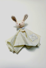 Doudou Plat Lange Rond Lapin Vert/Jaune Créateurs De Rêves - Doudou Et Compagnie
