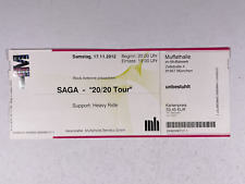 Billet De Concert SAGA Original '20/20 Tour' München Samedi 17 Novembre 2012
