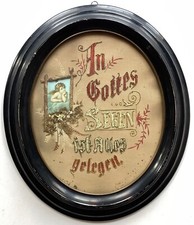 Cadre Photo Noir Laqué Ovale