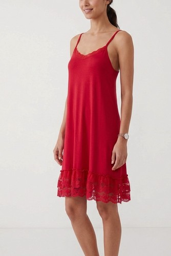 Nuisette rouge femme dentelle - rouge,