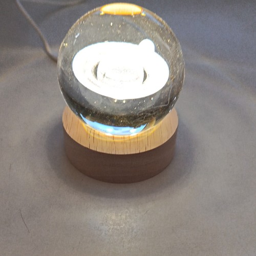 Lampe table boule verre - table,