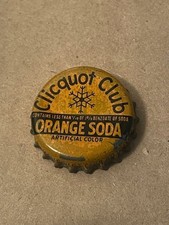 CLICQUOT CLUB---ORANGE--SODA---HARRISBURG, PENNSYLVANIA---SODA BOTTLE CAPS !!!